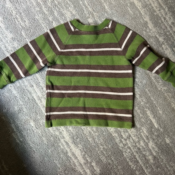 GAP Green and Brown Striped Sweater - Picture 3 of 3